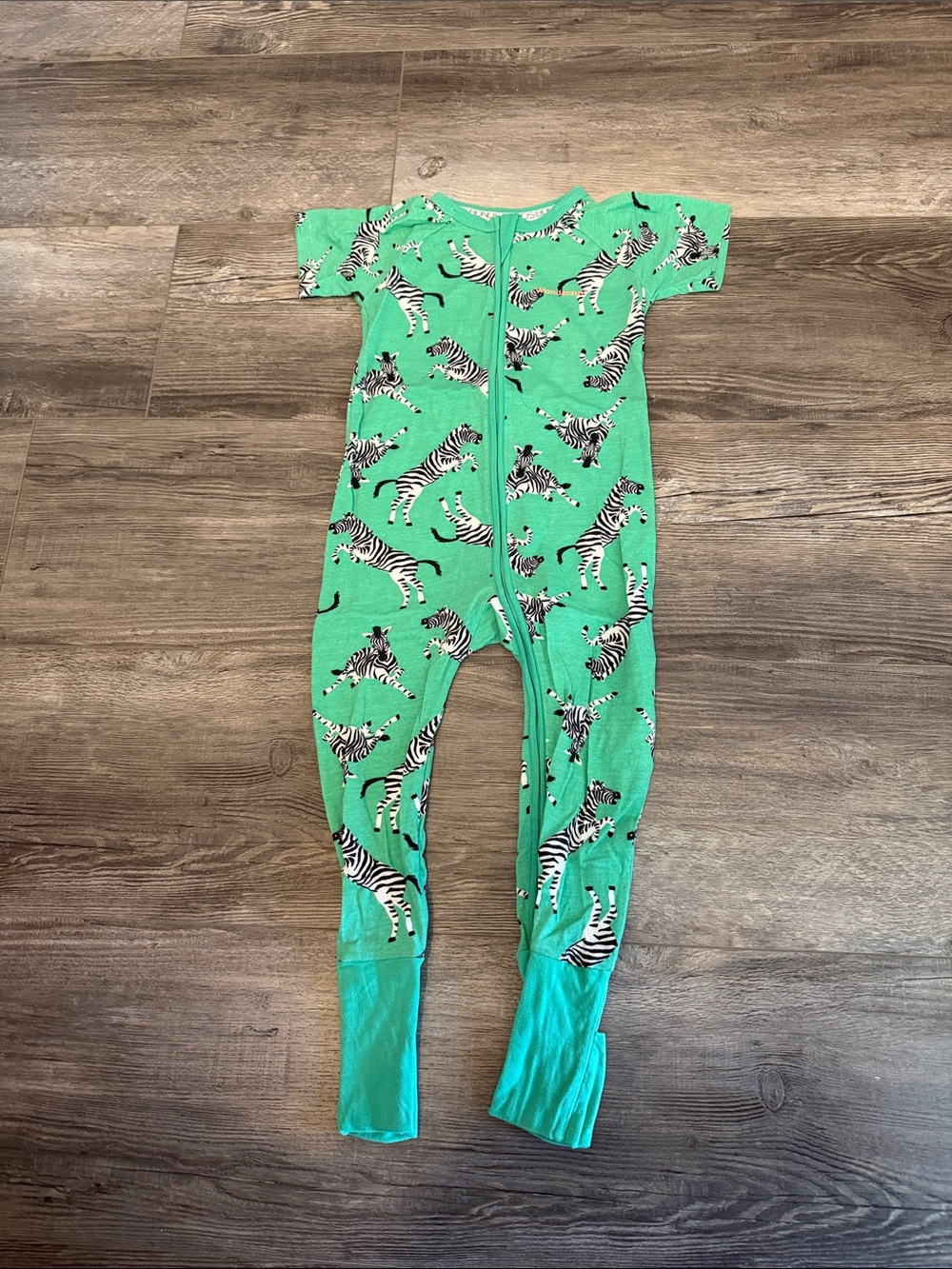 Bonds Kids Green Zebra‎ Print One-Piece Pajama